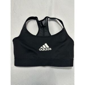 Adidas black kids sports bra  size XS ￼.   A408